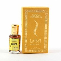 Lasa Aromatics Pure Natural Perfume Oil Amber Long Lasting Unisex Fragrance 10ML