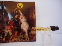 ARGOS Love Triumphs Over War EDP Perfume Sandalwood, Amber, Citrus, Spices, Iris
