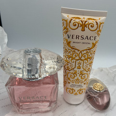 Versace Bright Crystal Women 3-Piece Gift Set for Women Red Pomegranate EDT NEW