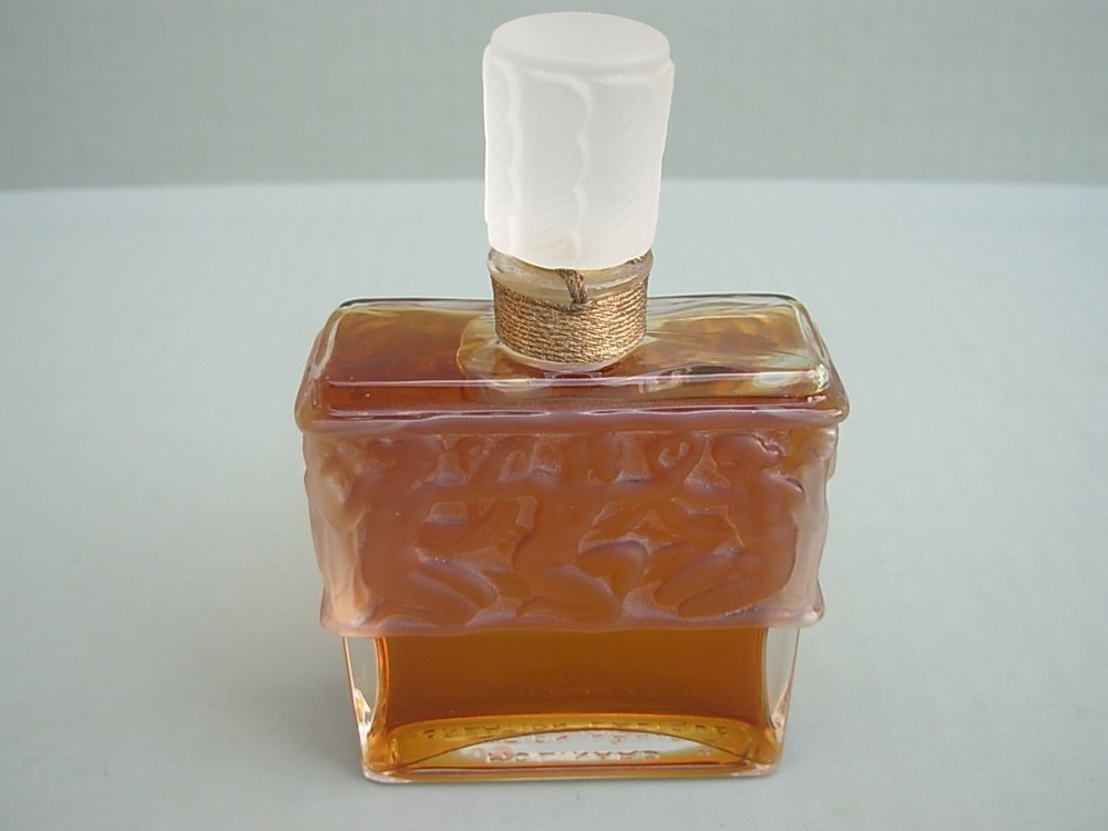 Vtg Molinard de Molinard 2oz Perfume Creation Lalique Bottle ~No Box ~Near Mint