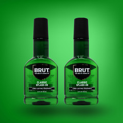 Brut Classic Splash-On Lotion Classic Fragance 3.5 fl oz / 103ml (Pack of 2)