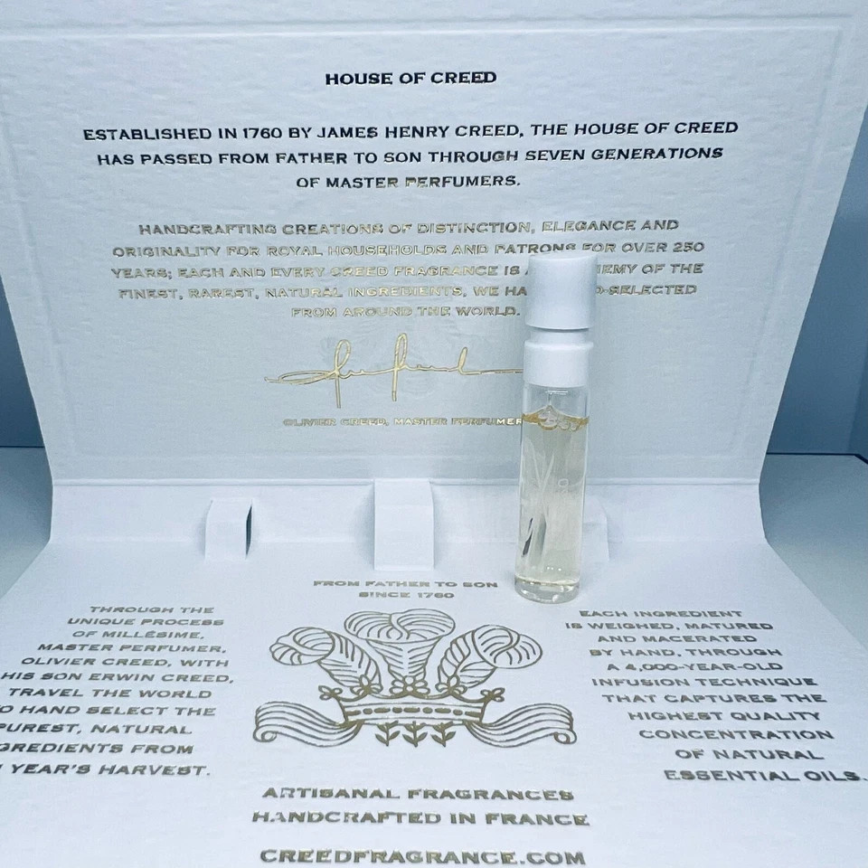 Creed Perfume Eau de Parfum Card Sample Spray 2ml Choose Scent