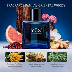 Ycz Charm Unfolds Marine Eau De Parfum for Men, Long Lasting Cologne with Fresh
