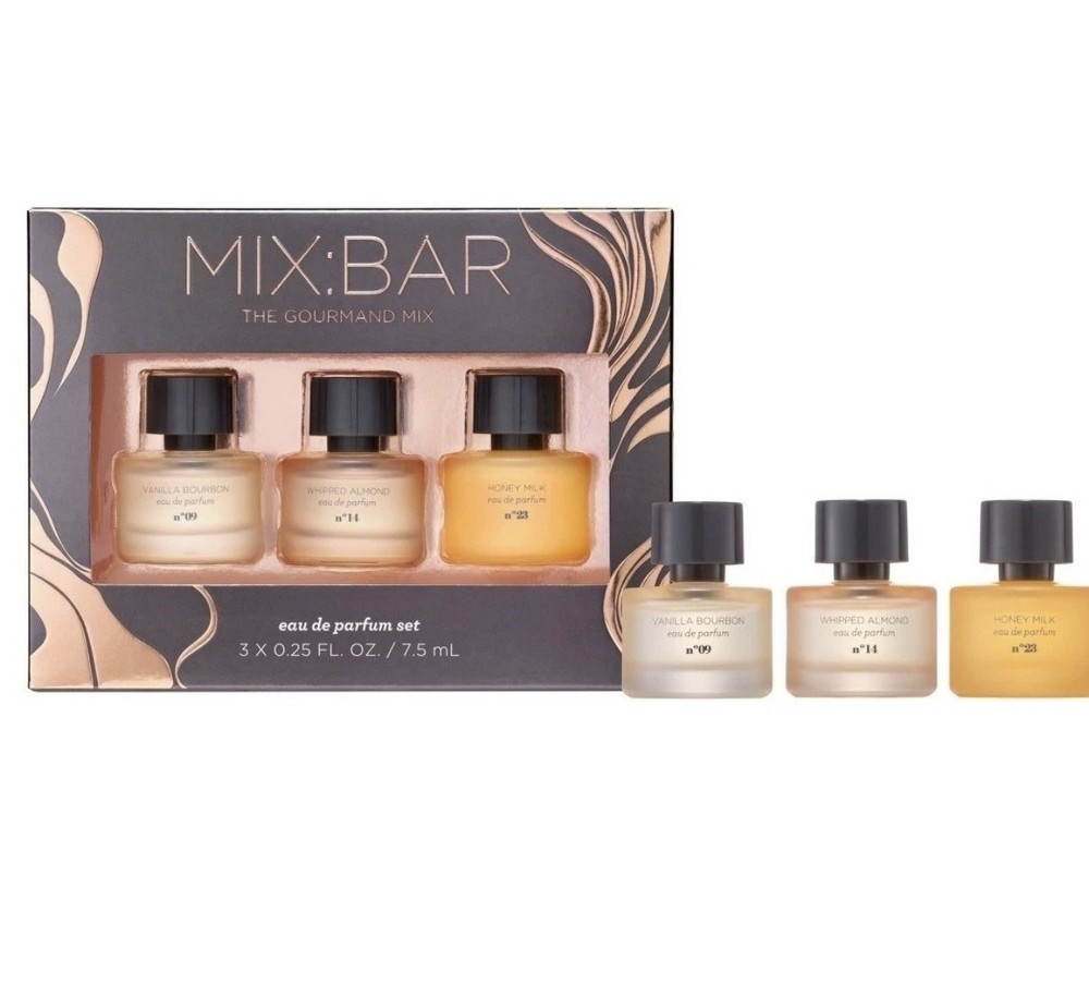 MIX:BAR Vanilla Bourbon Whipped Almond Honey Milk Eau de Parfum 3×0.25 fl oz