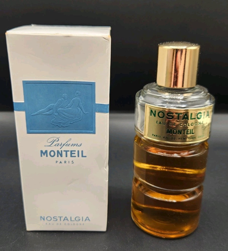 Vintage NOSTALGIA Parfums Monteil Paris Eau de Cologne 4 oz NEW in Box France