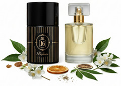 Perfume Spray – Amber Musk Unisex Scent – Notes of Citrus, Jasmine & Patchouli