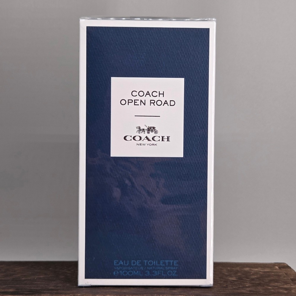 Coach Open Road Eau De Toilette Men 3.3 oz 100ml New Sealed Woody Aromatic