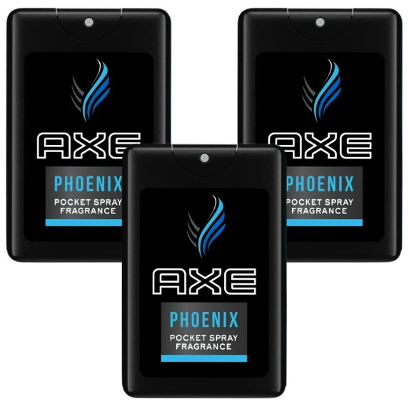 Axe Phoenix Pocket Spray Fragrance Men’s 0.57 oz Travel Size 3 PACK