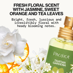Pacifica Tahitian Gardenia Perfume Spray 1Oz – Tropical Floral Fragrance with Ga