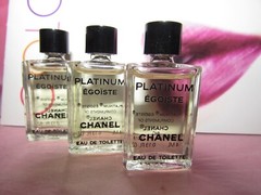 3x Chanel PLATINUM EGOISTE Men’s EDT Eau De Toilette Mini 4ml/0.13 oz 2000 batch