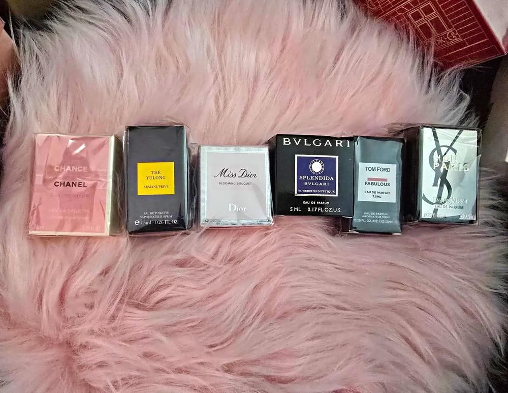 Assorted Sample Size Spray Fragrance Lot – Chanel Dior Bvlgari Tom Ford YSL