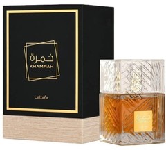 Lattafa Khamrah Eau De Parfum Hot Floral Smoky Woody Fragrance For Unisex 100 ML