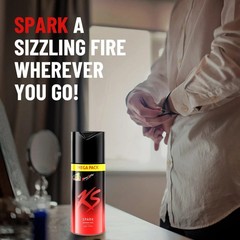 Kama Sutra Spark Deodorant Spray for Men 145g/220ml • Spicy Long-Lasting Fragran
