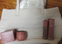 Rare Beauty Find Comfort Awaken Confidence Gift Set Throw Mist Cream Tote Bag