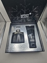 NEW:Mont Blanc Legend for Men Set Eau De Toilette Spray 1.7oz + Shower Gel 3.3oz