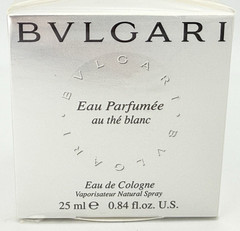 Bvlgari Eau Parfumee Au The Blanc Eau de Cologne 25 ml 0.84 Fl Oz Sealed Spray