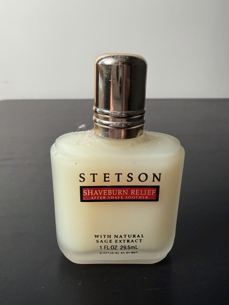 Stetson Shaveburn Relief After Shave Splash On 1oz/ 29.5 mL by Coty NWOB Vintage
