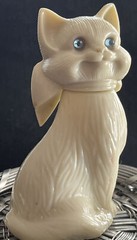 Avon BLUE EYES Topaz Cologne Cat kitten 1.5 fl oz 1970s VTG Full Preowned