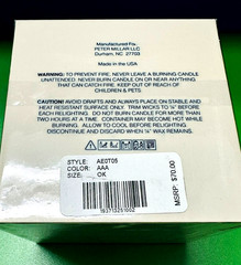 New Sealed Box Pitter Millar Crown Scented Candle 8oz/227gr