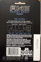 Axe Phoenix Pocket Spray Fragrance Men’s 0.57 oz Travel Size 3 PACK discontinued