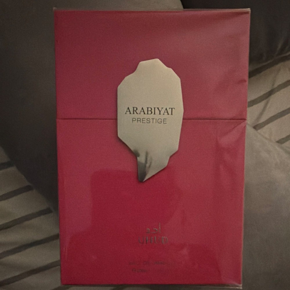 Arabiyat Prestige Uhud Eau de Parfum 3.4 fl oz Spray Red Fruits Rose Caramel