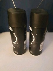 2-Pack Axe for Men Black All Day Fresh Deodorant Body Spray Cans 4oz Each New