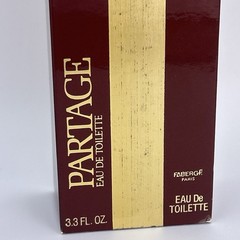 Rare VTG 1985 Faberge Paris Partage Eau de Toilette 3.3 FL. OZ. 100 ML NEW