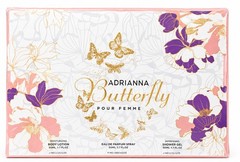 Adrianna Butterfly Pour Femme 3Pc Gift Set EDP 50ml Lotion Shower Gel Sealed