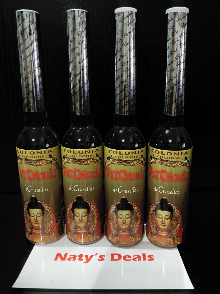 Patchouli Cologne de Crusellas (Lot of 4) 7 0z Each