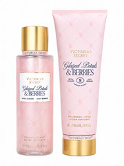 Set Victoria’s Secret Glazed petals n berries Mist & Lotion New 8oz Duo