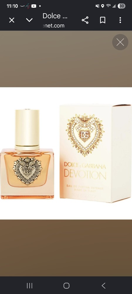 Dolce & Gabbana Devotion Eau de Parfum Intense Spray 1.6 fl oz Hazelnut