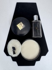 Frances Denney Interlude Dusting Powder 2oz Free NWOB Glass Bottle “decor”