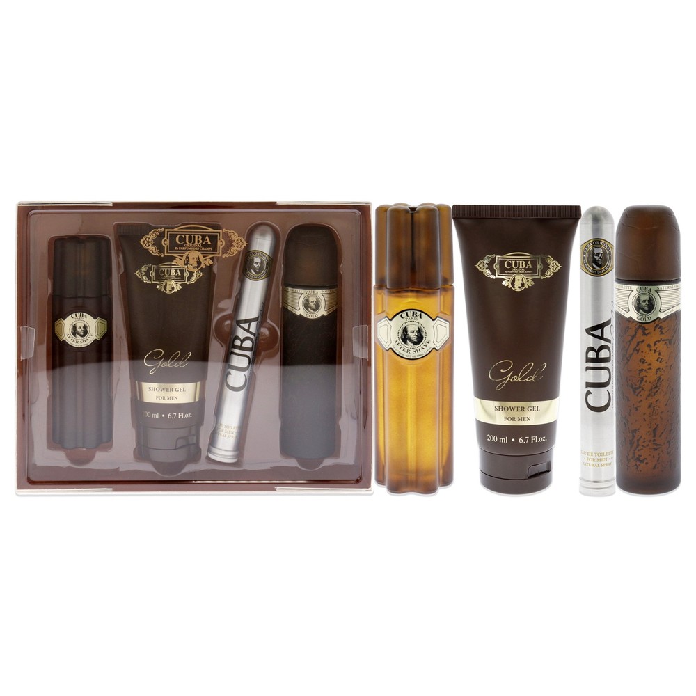 Cuba Gold by Cuba for Men – 4 Pc Gift Set