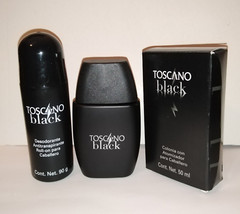 TOSCANO BLACK Cologne Spray 1.7 oz For Men + FREE Deodorant For Men By Arabela