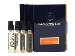 MONTALE PARIS HONEY AOUD EDP 2.0ml .06fl oz x 4 COLOGNE PERFUME SPRAY SAMPLES