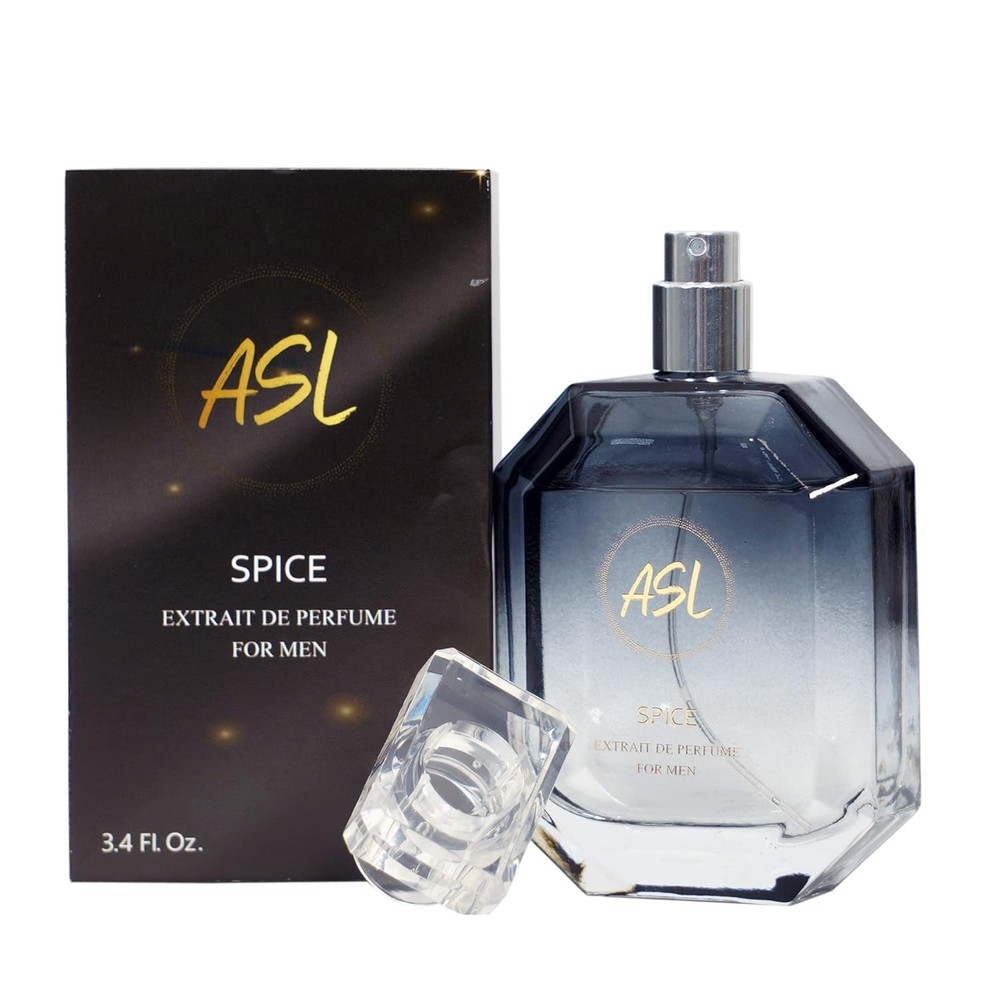 ASL Spice Eau de Parfum for Men – 100ml Sweet & Spicy Cologne with Wood, Citrus