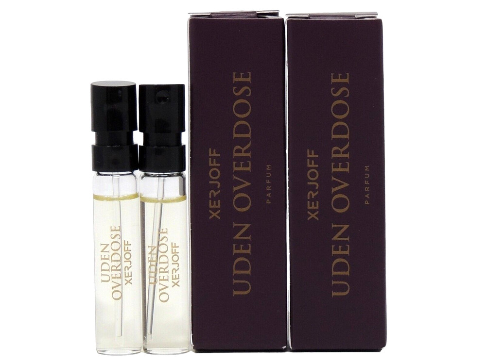 XERJOFF UDEN OVERDOSE PARFUM 2.0ml .06fl oz x 2 COLOGNE SPRAY SAMPLES
