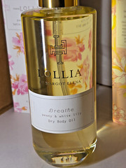 Lollia Breathe Peony & White Lily Dry Body Oil Satin Veil 6.8 oz NIB!
