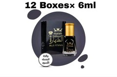 12 Box Musk Al Tahara Musk Black Oil 6 ml = 12 X 6ml مسك الطهارة اسود