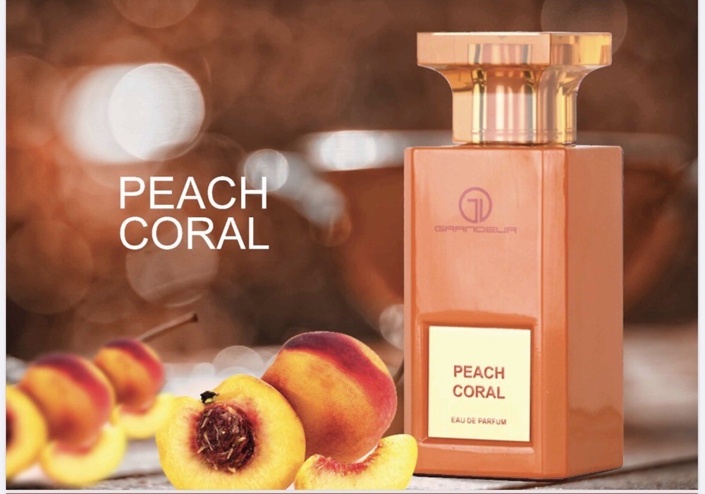 Peach Coral EDP Perfume By Grandeur Lattafa 100 ML🥇Super Rich Niche Fragrance🥇
