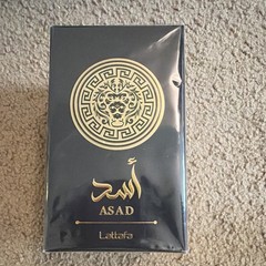 Lattafa Asad Eau de Parfum Spray 3.4 fl oz Vanilla Bergamot Amber Spices
