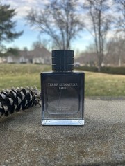 terre signature paris pour homme woody/fresh geranium lavender incense 100ml