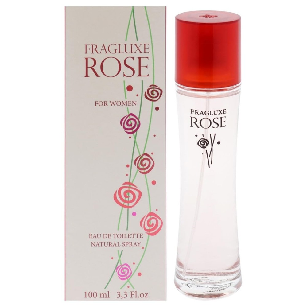 Fragluxe Rose EDT for Women Soft Floral Fruity Everyday Scent 3.3 oz Spray