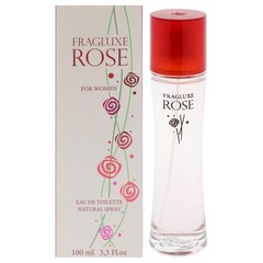 Fragluxe Rose EDT for Women Soft Floral Fruity Everyday Scent 3.3 oz Spray
