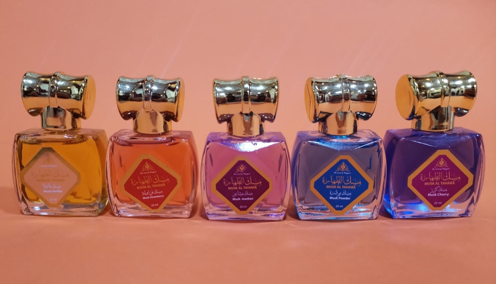 5x20ml Cherry Powder Mashaeir Strawberry Vanilla Musk Tahara Perfume Oil UAE