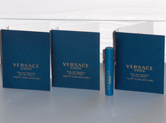 VERSACE EROS Men’s Eau de Toilette Spray Sample Samples Vials, 3 x .03 oz