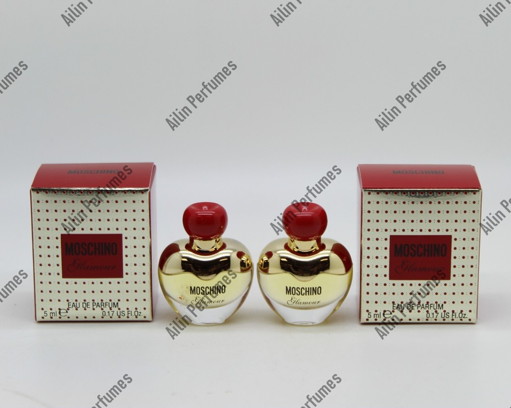 Moschino Glamour EDP 0.17oz(5ml) mini (Lot of 2) splash for women