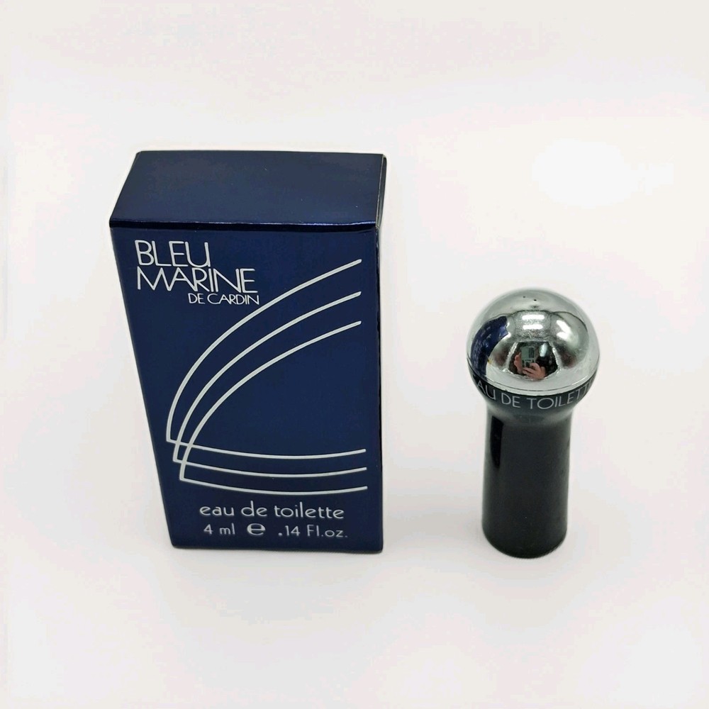 VINTAGE Pierre Cardin Blue Bleu Marine SPLASH Eau de Toilette .14 fl oz-4 ml