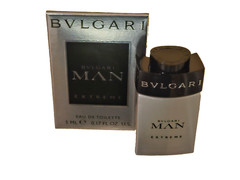 BVLGARI MAN EXTREME Cologne 5ml / 0.17 oz Mini EDT Splash Travel Size NIB