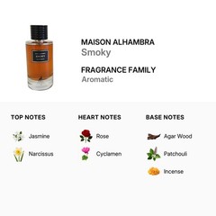 Maison Alhambra Unisex Smoky (Formerly Tabac) EDP Spray 3.4 oz Fragrances